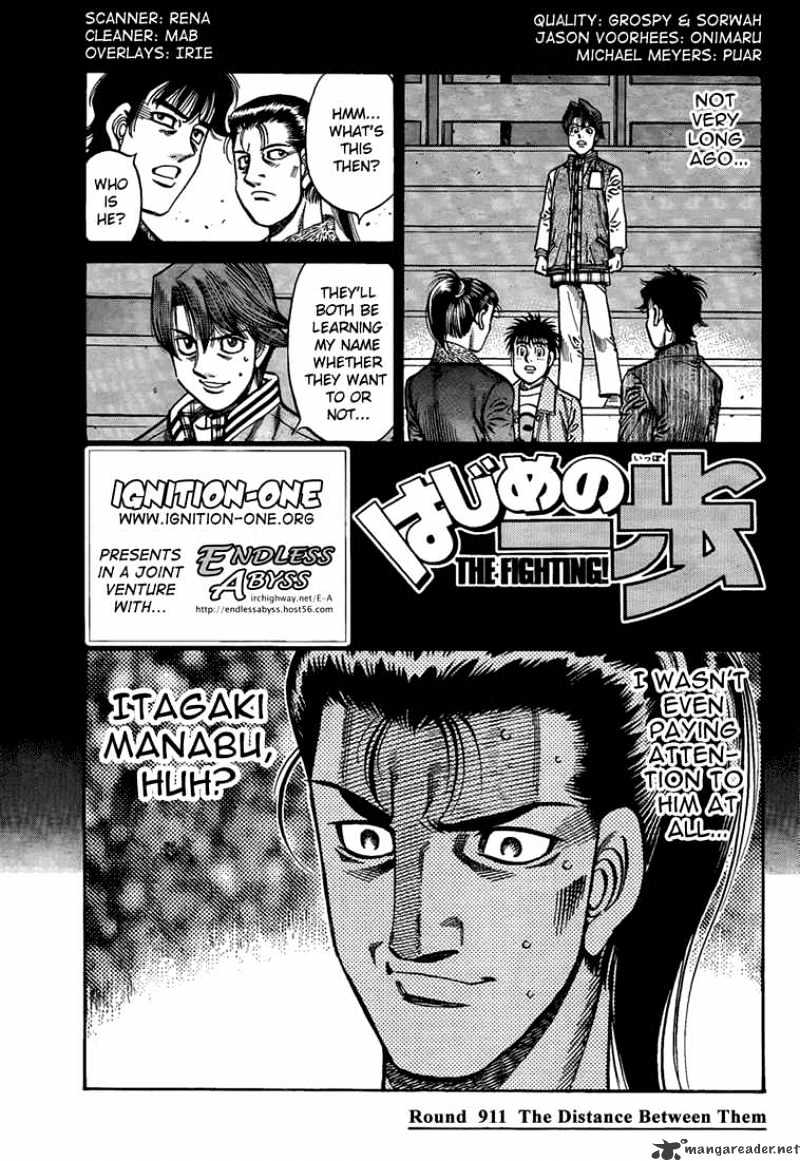 Hajime no Ippo: Fighting Spirit, Chapter 911 image 01